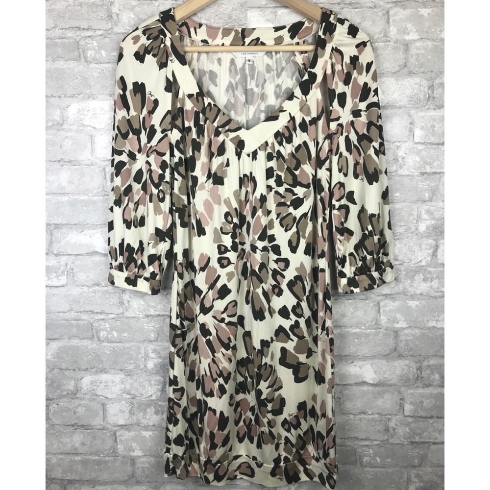 Trina Turk | V-Neck Dress Abstract Print